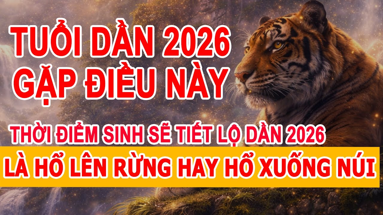 Tử Vi Tuổi Dần Năm 2026 - Kẻ Lên Núi Người Xuống Đồng, Giờ Sinh Sẽ Tiết Lộ Vận Thế Của Bạn