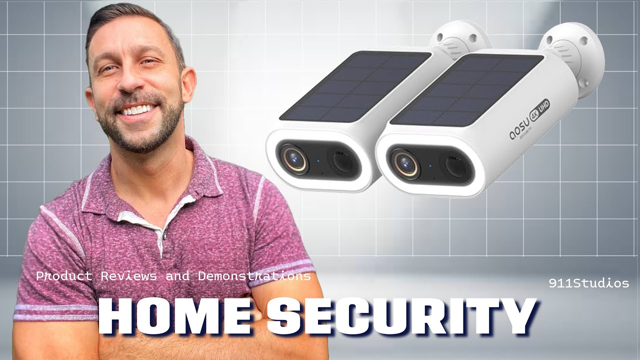 aosu Solar Security Cameras Wireless Outdoor, 2Mins DIY Installation with TrueSight AI 👍👍👍👍