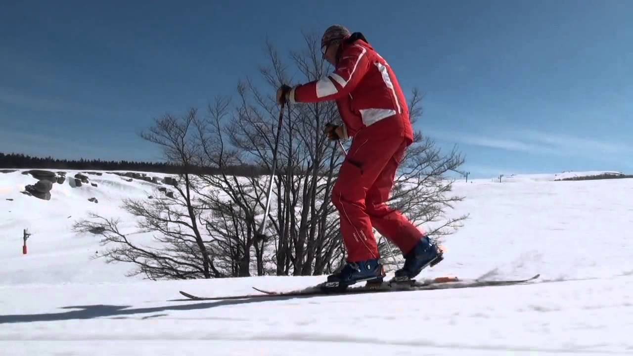 Leçon de Télémark au Col de Rousset