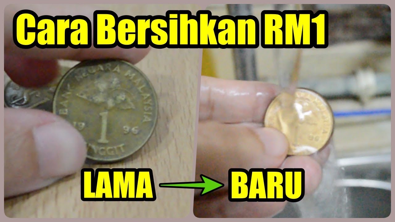 Cara Mudah Bersihkan Duit Syiling RM1 Lama Jadi Baru (Sos Cili) [NOT FOR SALE]