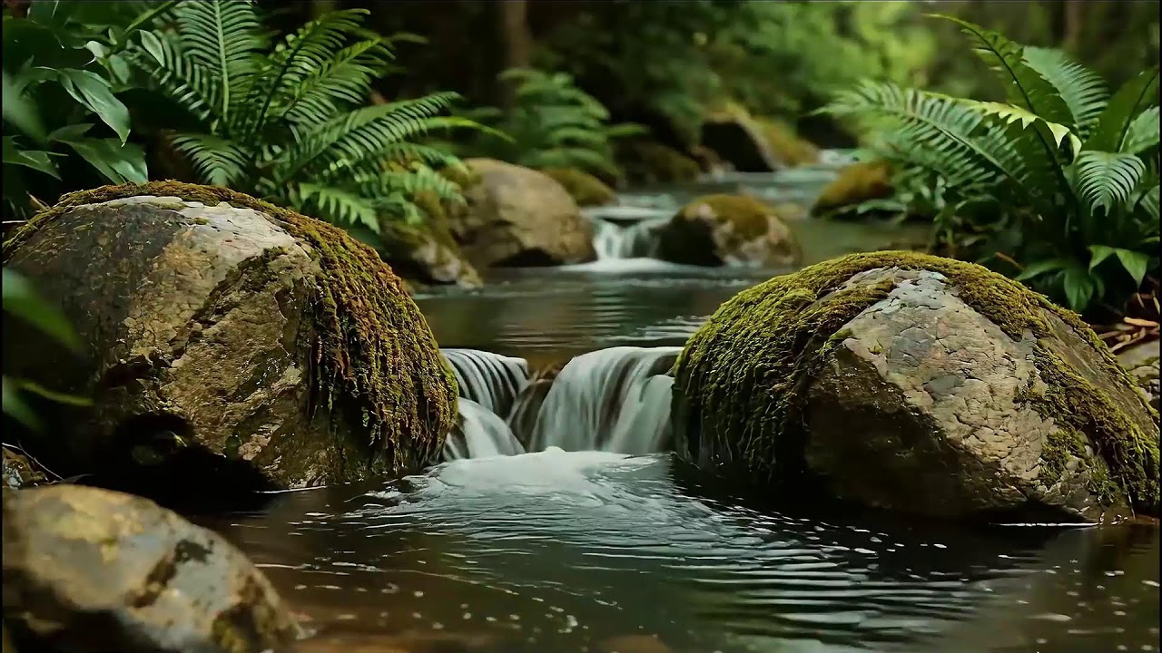 Soothing River with Birdsong Ambience for Study