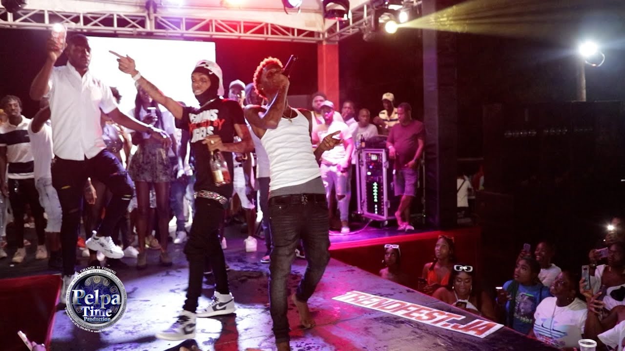 SKENG and Kraff takeover Spanish Town, shot a man now AT TREND FEST