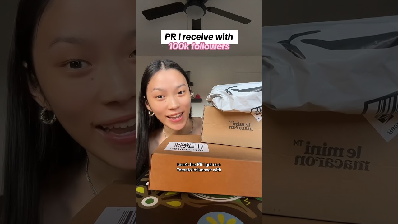 PR i receive with 100k followers in Toronto!!📦✨
