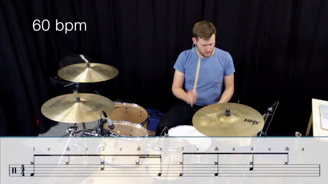Einfacher Sechzehntel Bassdrum Groove