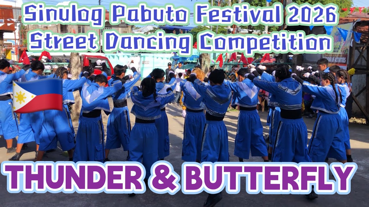 Sinulog Pabuto Festival 2026 THUNDER BUTTERFLY Street Dancing Babag Lapulapu Cebu DANCE FESTIVAL