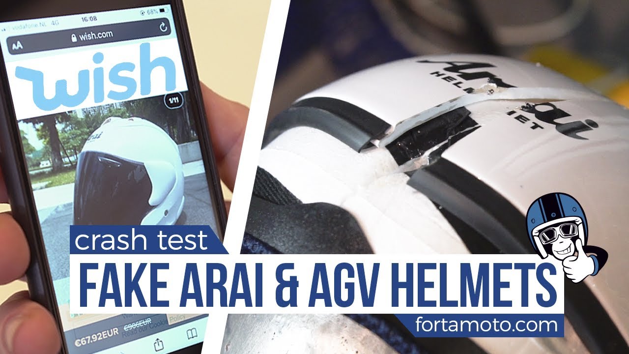 Fake Motorcycle Helmets crash tested! Will they pass the real ECE/DOT tests? | FortaMoto.com