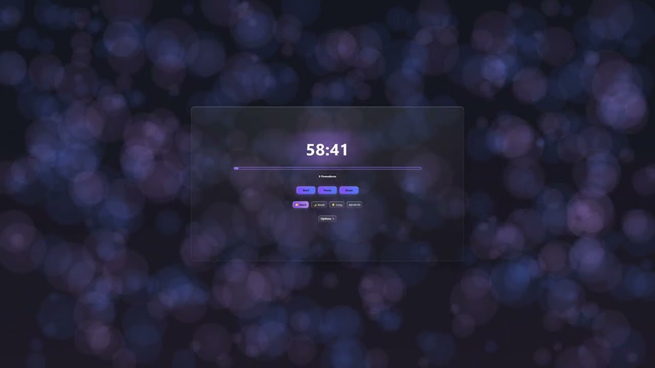 60/20 pomodoro timer ⏰ l community nights theme (dark mode) l energising focus session 🏃‍♀️‍➡️