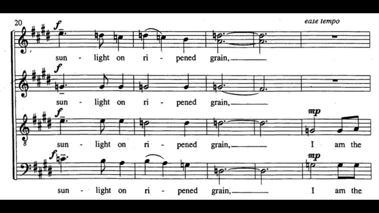 In Remembrance (Requiem - E. Daley) Score Animation