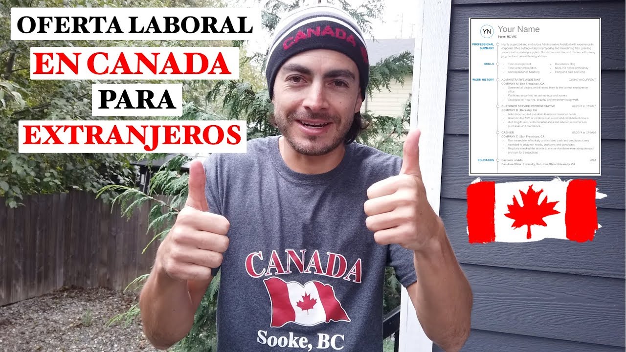 👉OFERTA DE TRABAJO EN CANADA - Empresas que dan Trabajo a extranjeros 🇨🇦 TUTORIAL