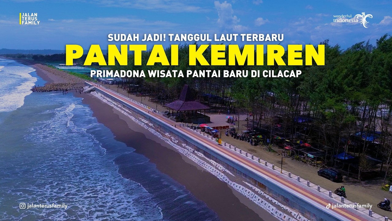 WISATA PANTAI KEMIREN CILACAP TERBARU, BENERAN MIRIP ANCOL?