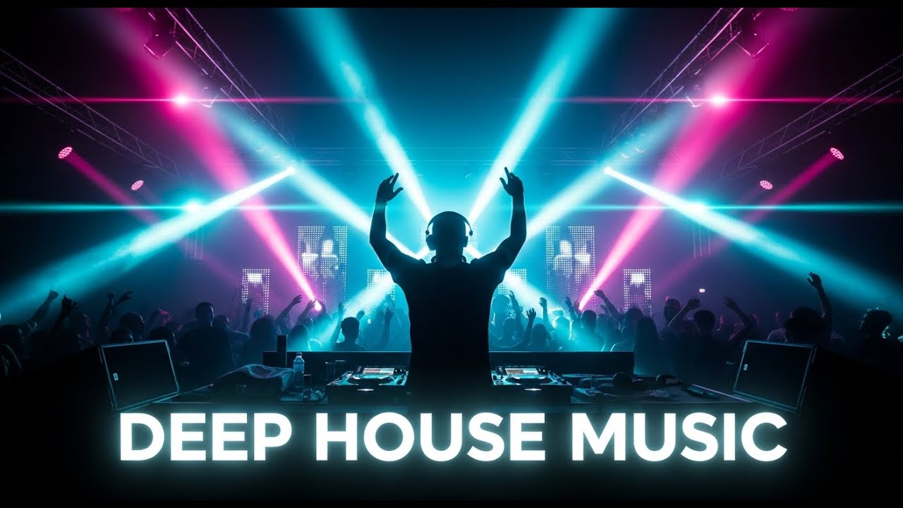 Deep House Night Lights 🌈 Deep Bass House Beats for Party Nights and Dance Groove