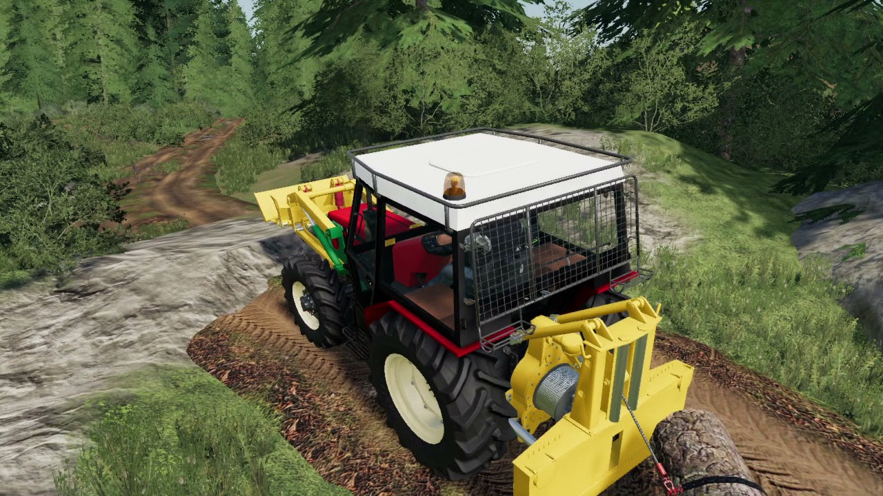 FS19//KRÁTKÉ VYTAŽENÍ VÁRKY Z LESA//ZETOR 7245 UKT