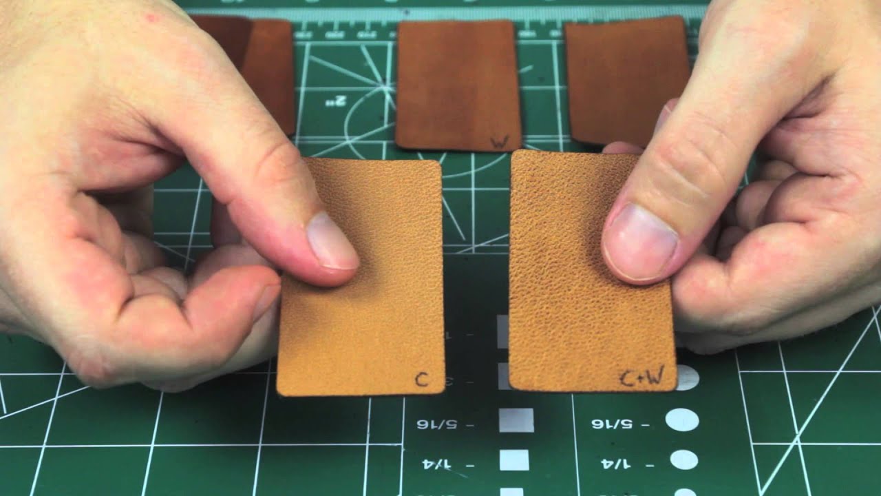 Comparing leather finishes