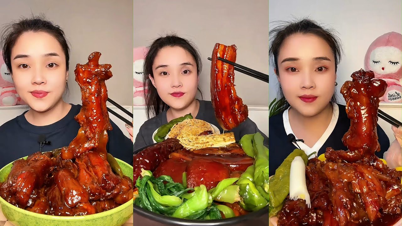 【ASMR】【MUKBANG】東坡肉 DELICIOUS PORK BELLY | EATING SHOW | CHINESE MUKBANG | 食べ | 吃播 LOVE EAT
