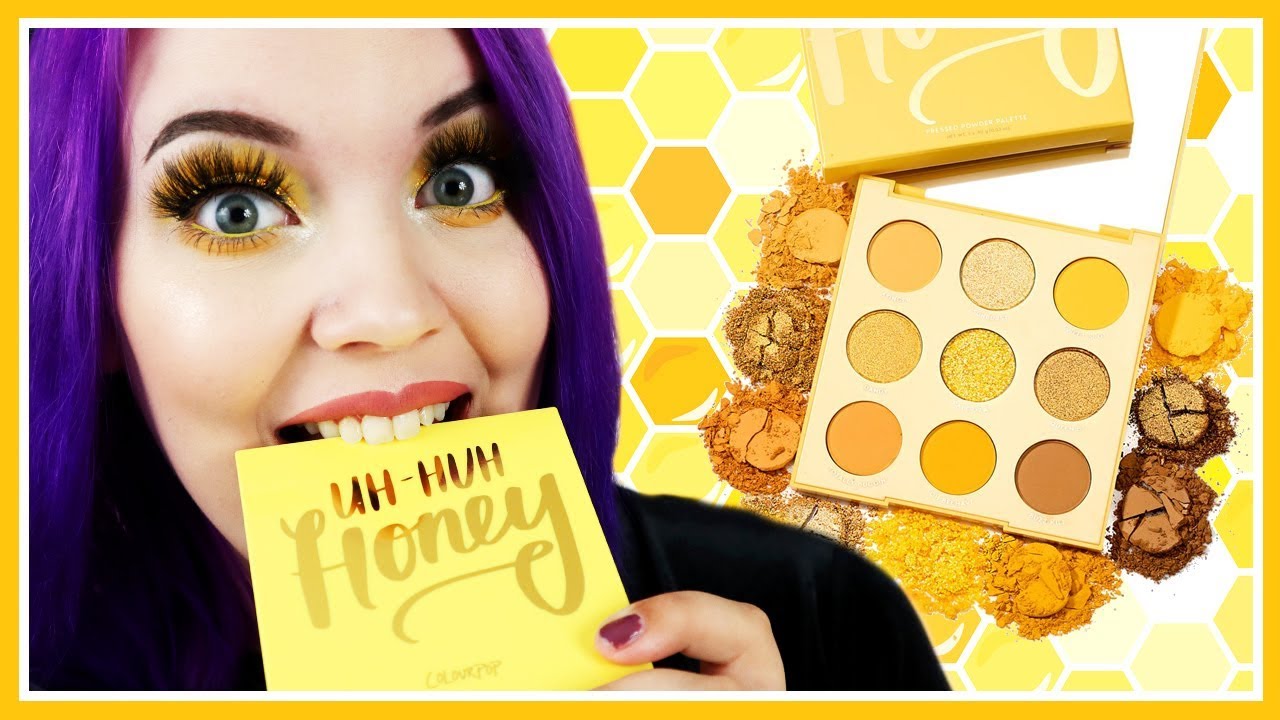 Colourpop Uh Huh Honey ALL YELLOW Palette | Review + Swatches