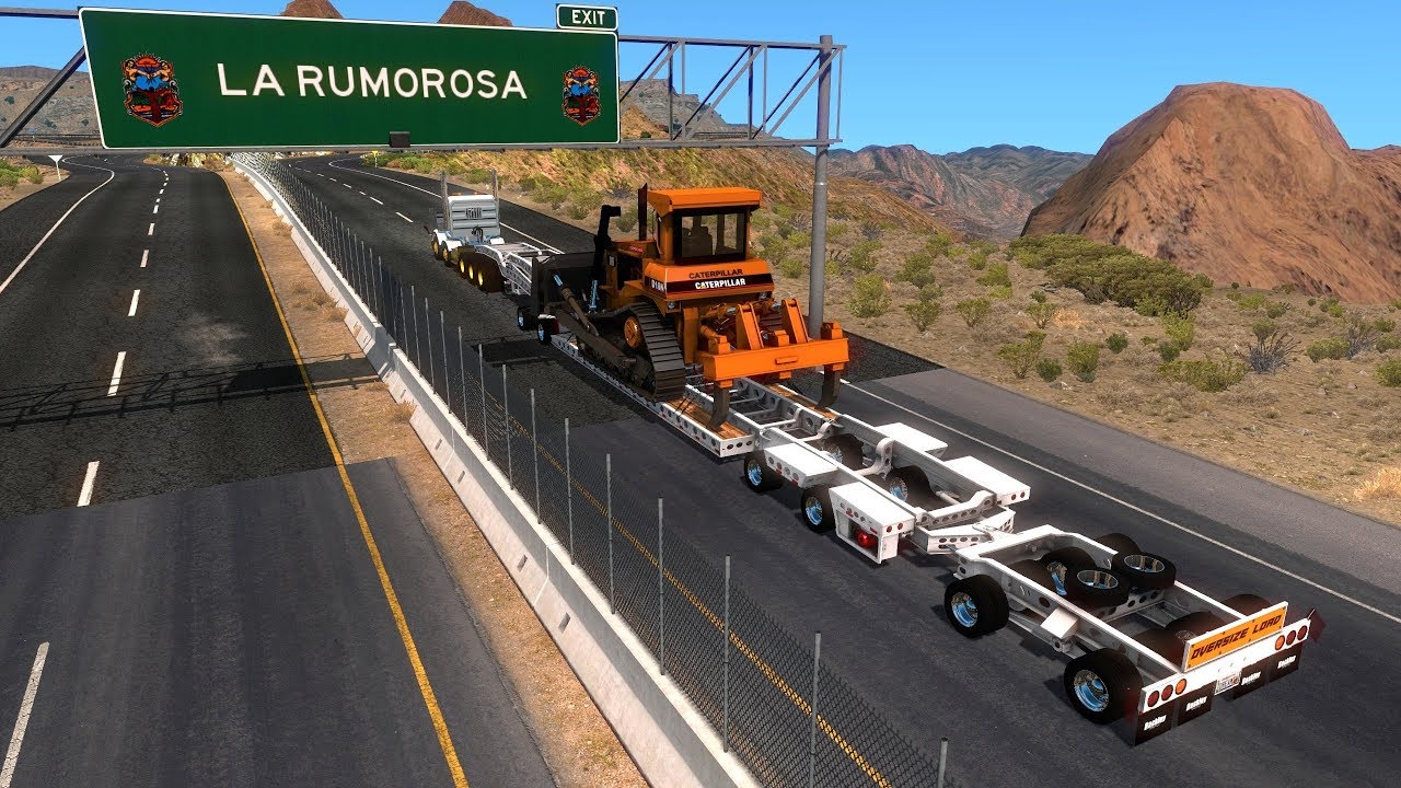 Kenworth T800 5 Ejes | Sobrepeso Sobredimensiones | Jeep Dolly Stinger Lowboy | La Rumorosa