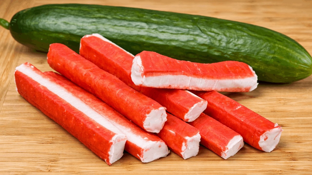 Весенний Салат с Крабовыми Палочками 