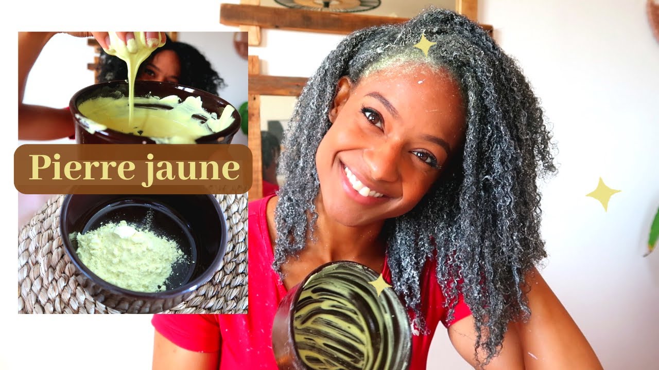 La pierre jaune: miracle contre les pellicules! Naturel - cheveux afro