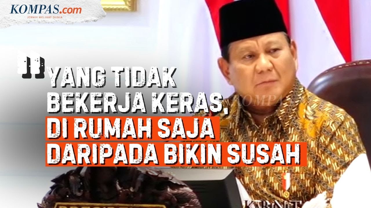[FULL] Pidato Prabowo di Rapat Perdana Kabinet Merah Putih, Program Makan Gratis dan Birokrasi