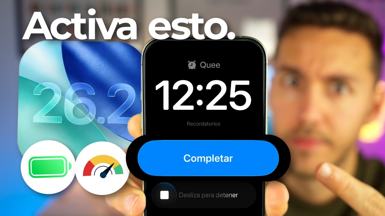 Si actualizas a iOS 26.2 debes ACTIVAR estas NOVEDADES OCULTAS 🔋 ¿Mejora la batería?