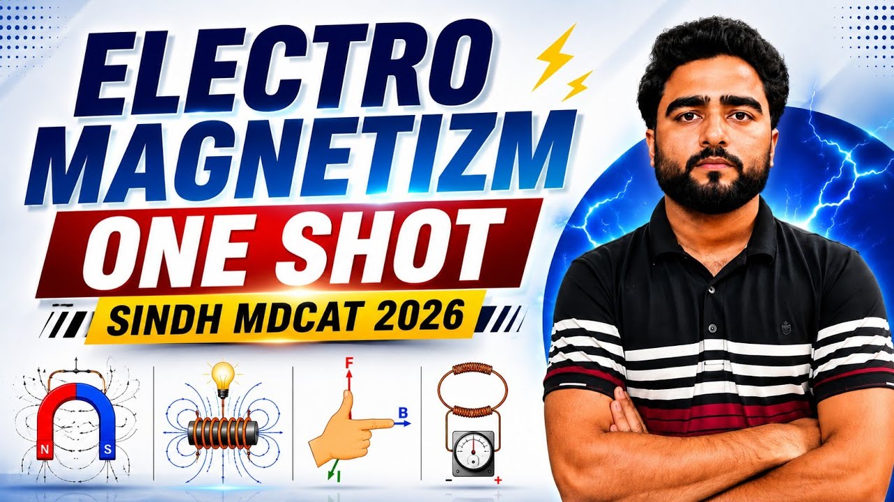 Complete Electromagnetism in One Shot ⚡ | Sindh MDCAT 2026 | Past paper MCQs | MRB Classes 