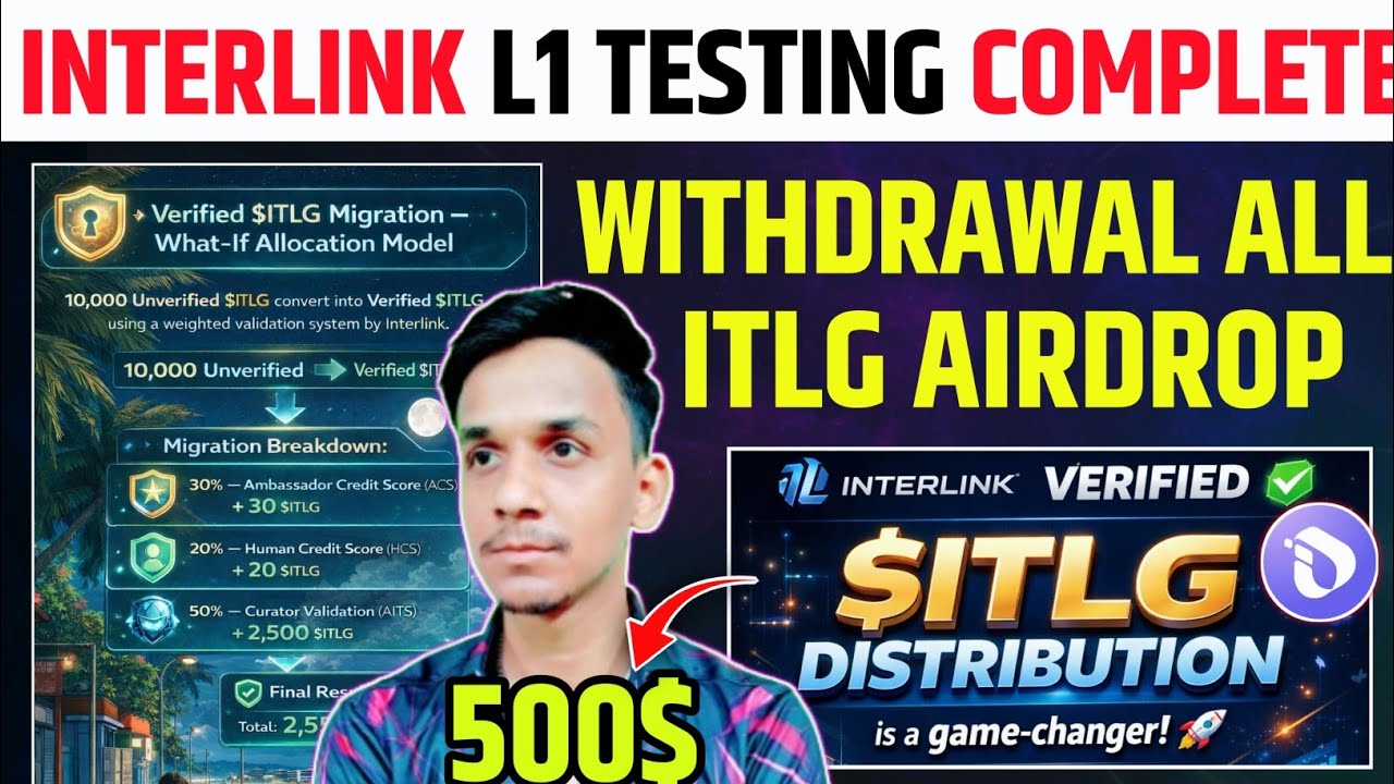INTERLINK NETWORK VERIFIED ITLG WITHDRAWAL🔥 INTERLINK NEW UPDATE TODAY 📌 INTERLINK ITL-ITLG EXCHANGE