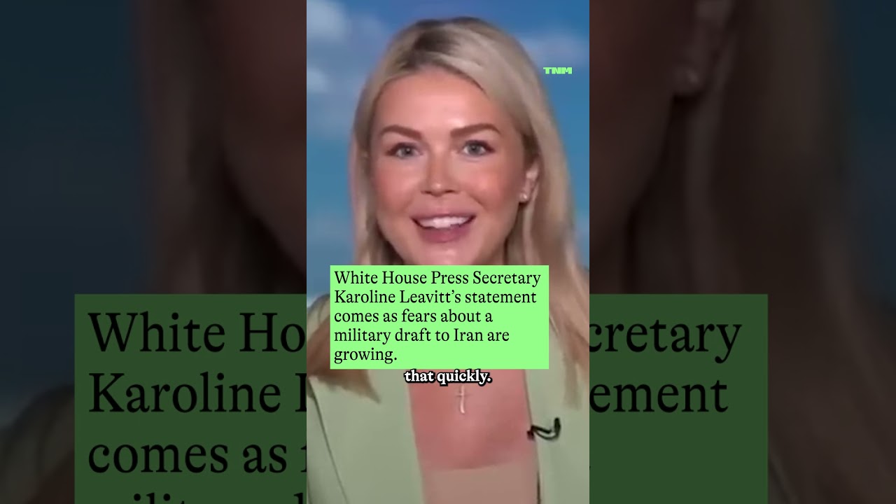 Karoline Leavitt won't rule out military draft