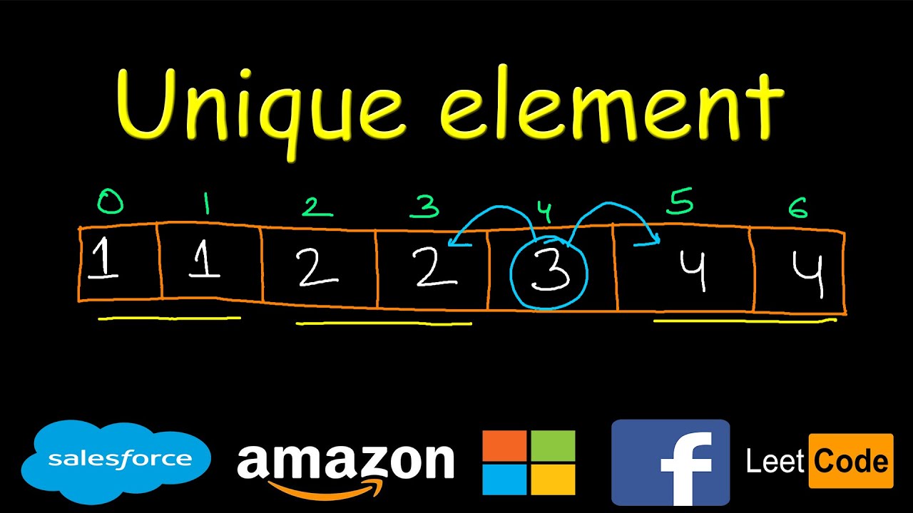 Single element in a sorted array | Leetcode #540