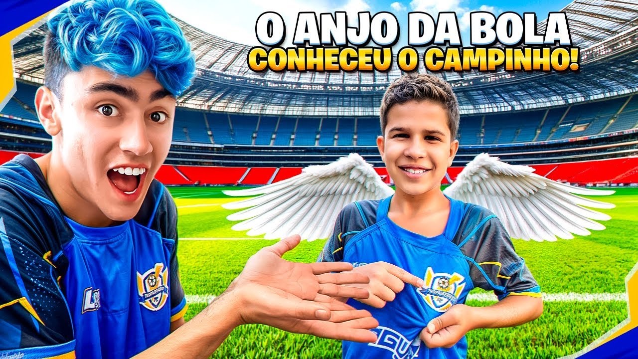 ANJO DA BOLA CONHECEU O NOVO CAMPO DA TROPA DO RAIO! *fez golaço?