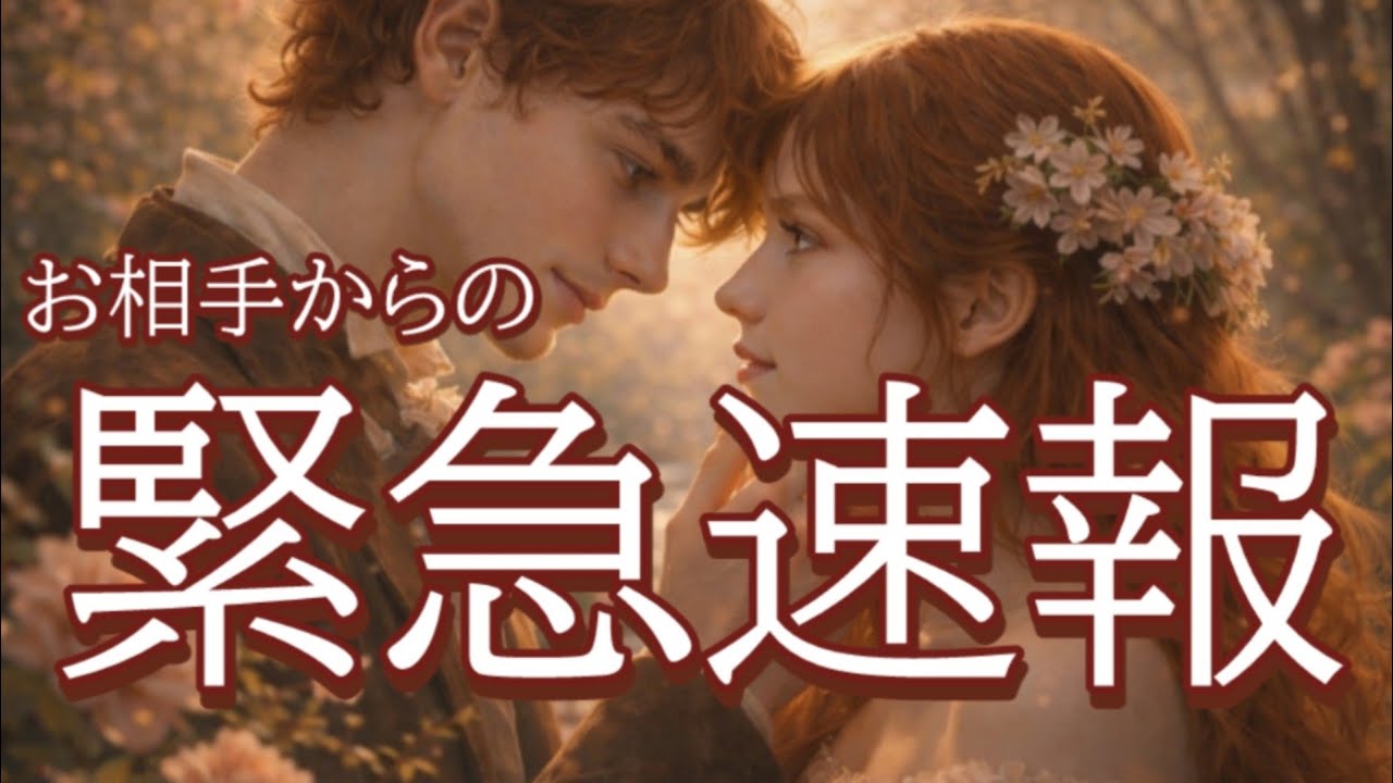 【見逃し厳禁😭】お相手からあなたへの緊急速報💖恋愛タロット占い