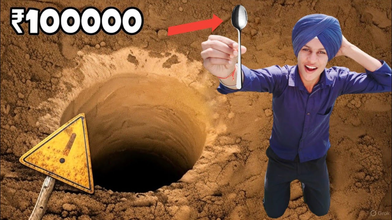Dig the Deepest Hole Challange💥 | ਸਾਰਿਆ ਤੋ ਗੇਹਰਾ ਗੱਡਾ ਖੋਦੋ ਤੇ ਜੀਤੋ 5 ਹਜਾਰ ਰੁਪਏ || Crazy Shark 