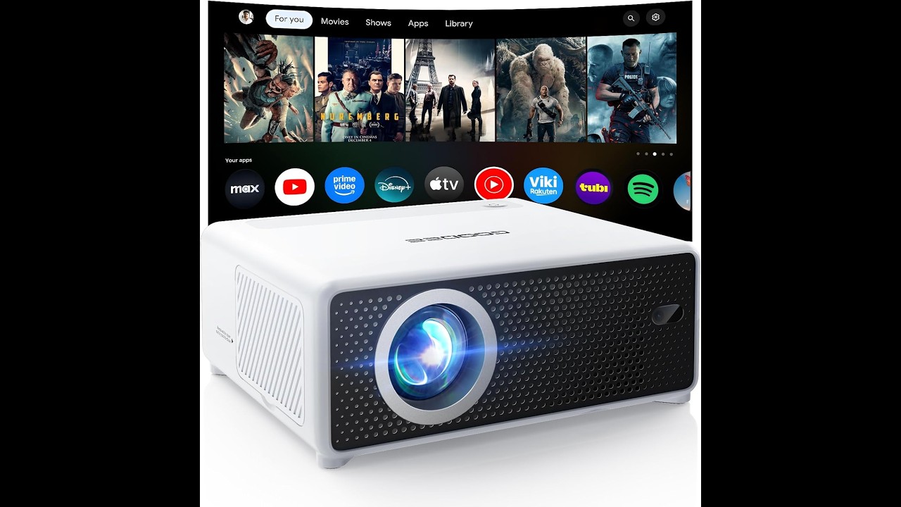 GOODEE AC201 Smart Projector Review: Netflix Ready, WiFi 6, Electric Focus & Big Screen Anywhere