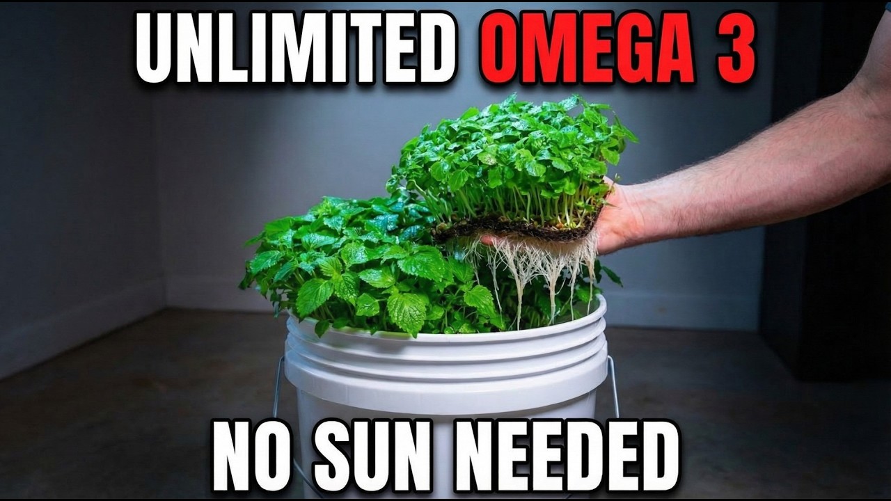 Grow Unlimited Omega 3 in a Bucket. No Soil. No Sunlight. Harvest Weekly.