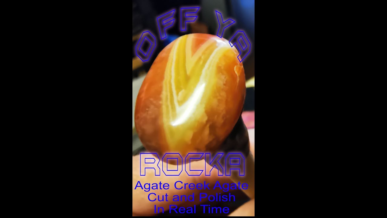 Agate Creek Agate Cut and Polish (In Real Time) #lapidary #agate #asmr