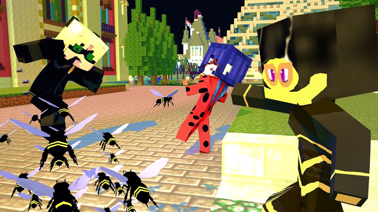 Minecraft: ЧУДЕСА 🐞 КОРОЛЕВА ОСЫ НАПАДАЕТ НА ПАРИЖ! 🐞 СЕЗОН 3, ЭПИЗОД 21 | Истории о Леди Баг и К...