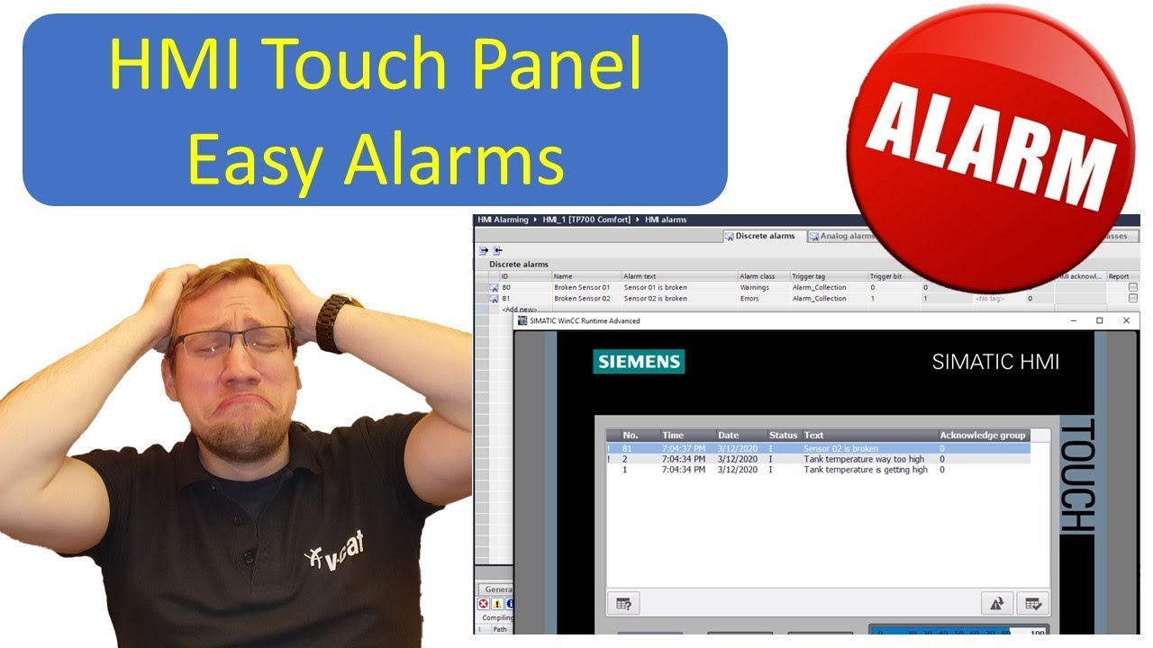 Портал TIA: HMI Easy Alarms