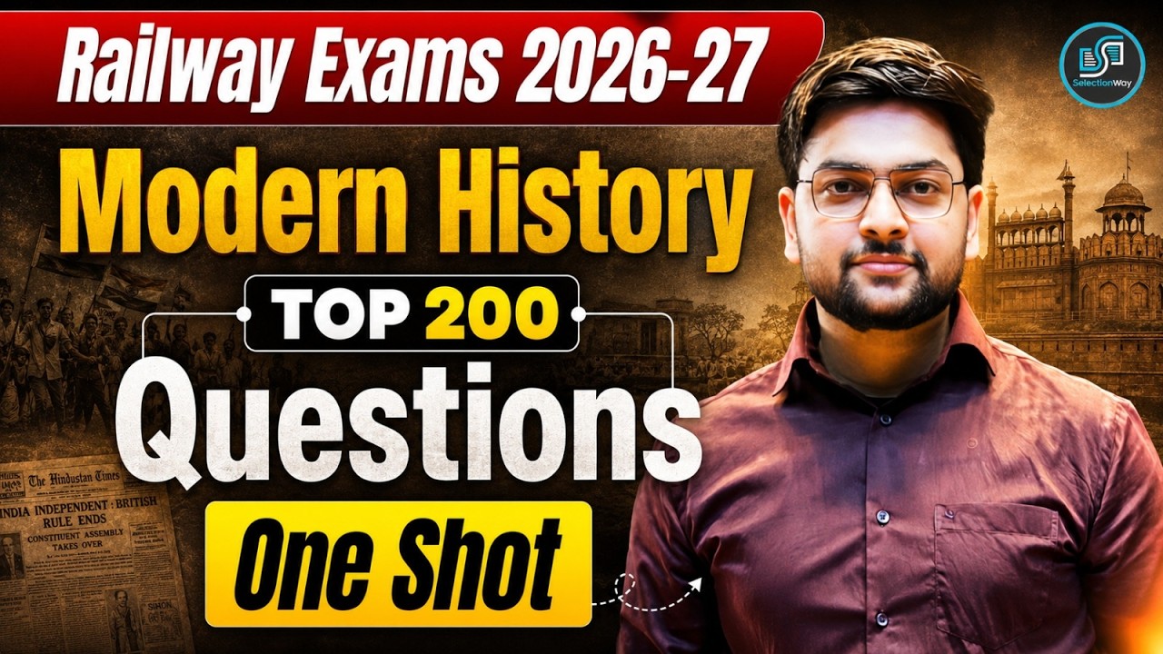 Railway Exams 2026 | Modern History One Shot | Important Questions | Jeet Rana Sir