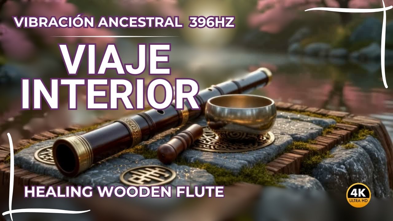 VIAJE INTERIOR 396Hz | Vibraci&oacute;n Ancestral & Healing Wooden Flute 4K