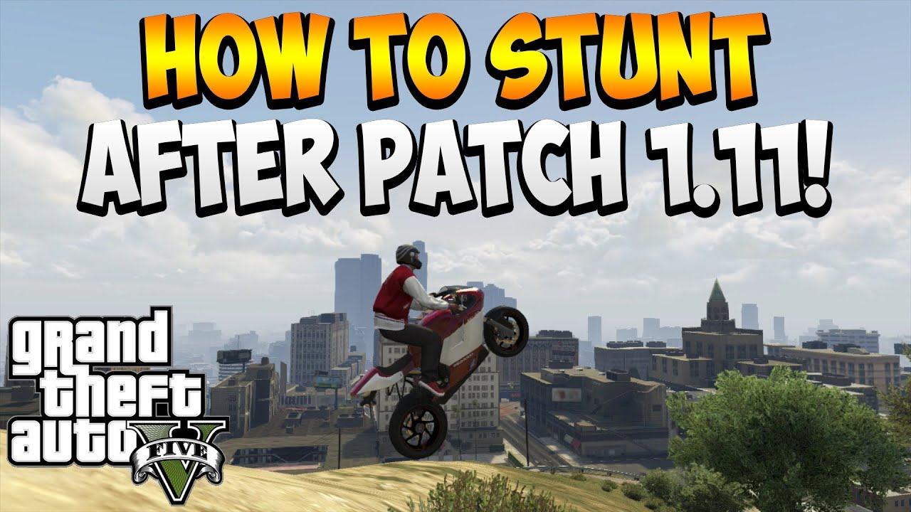 Gta 5 - How To Stunt After Patch 1.11! (How To Glide In 1.11!) @RockstarGames