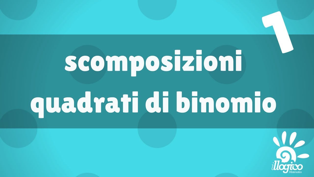 scomposizioni - quadrati di binomio 1