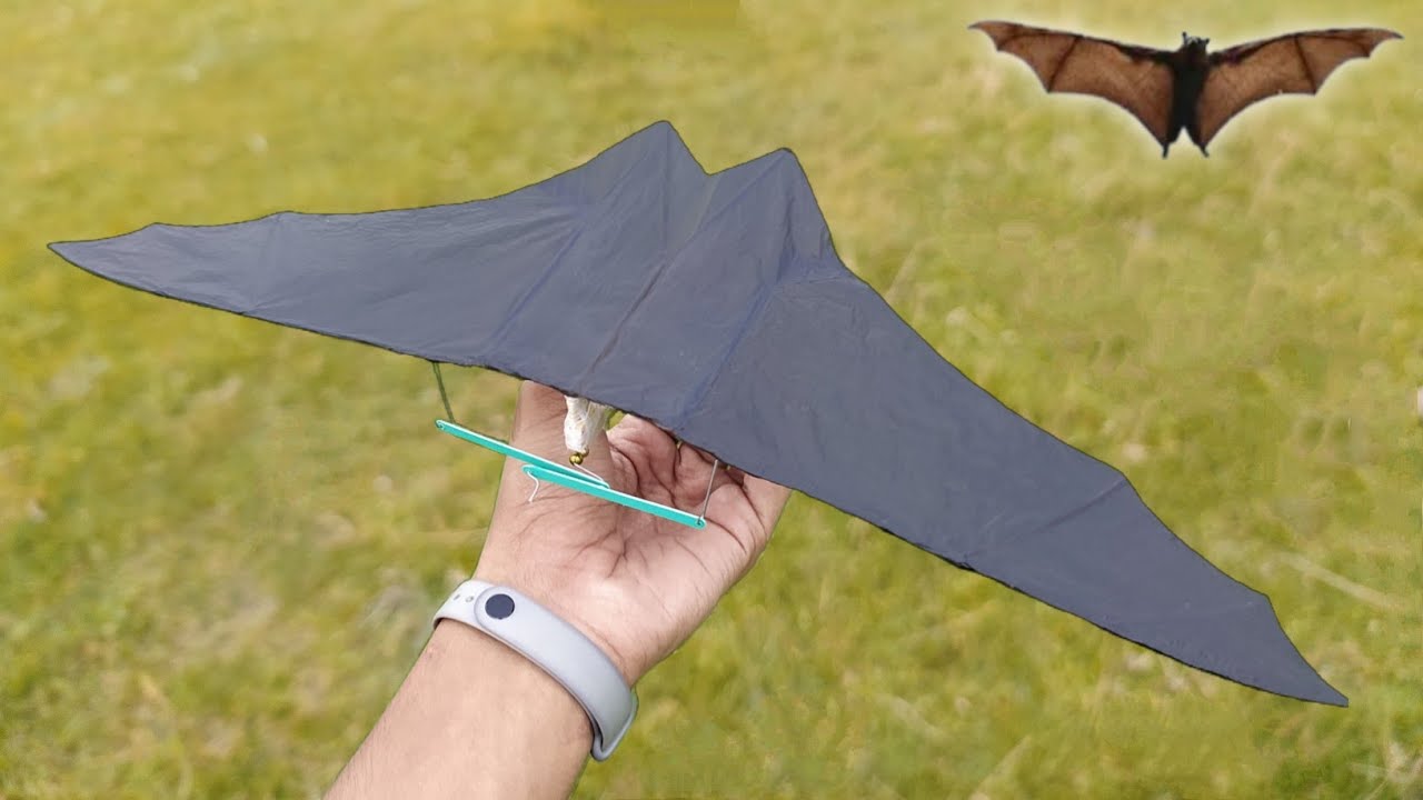how to make rubber band powered Bat #Ornithopter