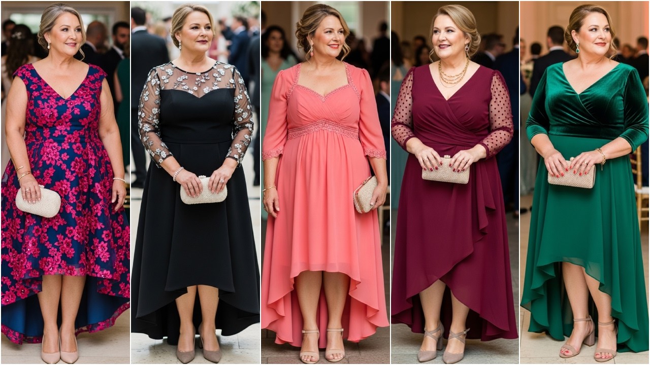 High-Low Plus Size Mother of the Bride Dresses for Spring Weddings: Stunning Gown Ideas for Moms