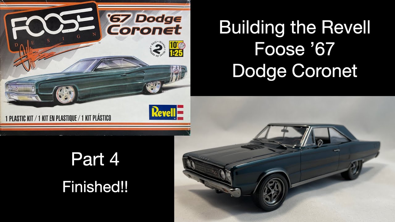Сборка модели Dodge Coronet 1/25 от Revell Foose Design '67. Часть 4