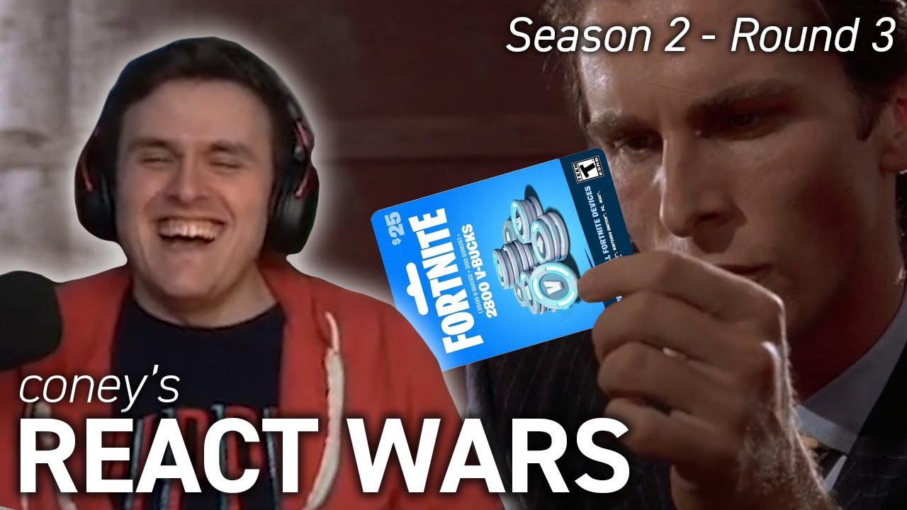 Coney's REACT WARS - $19 Fortnite Card - Season 2, Round 3