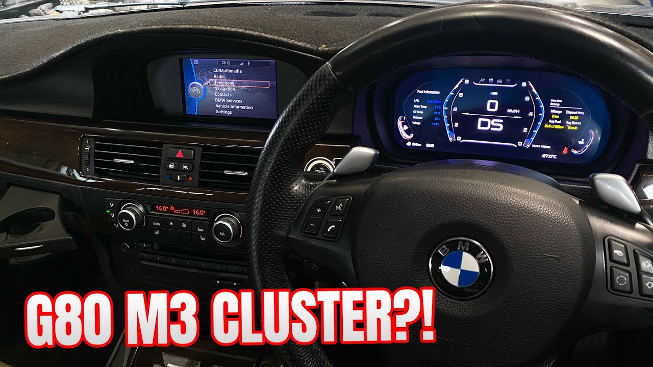 Новая ДОСТУПНАЯ цифровая приборная панель для моделей BMW E9x