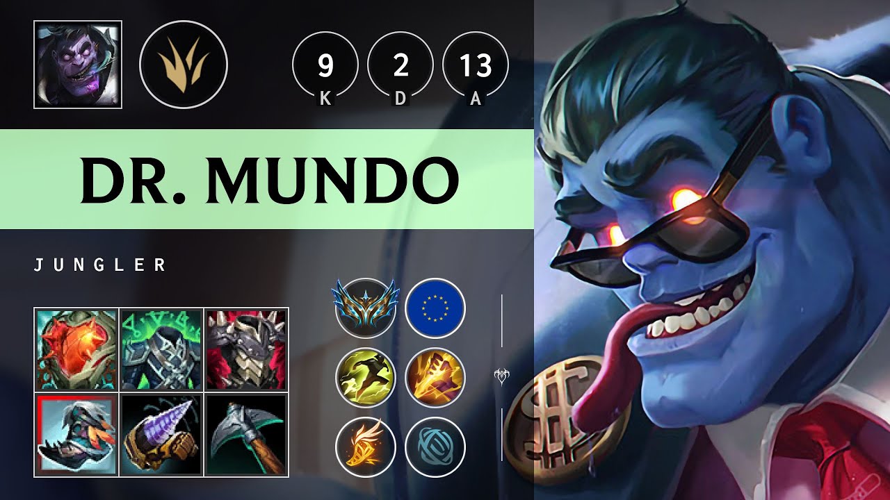 Dr. Mundo Jungle vs Lee Sin - EUW Challenger Patch 25.21