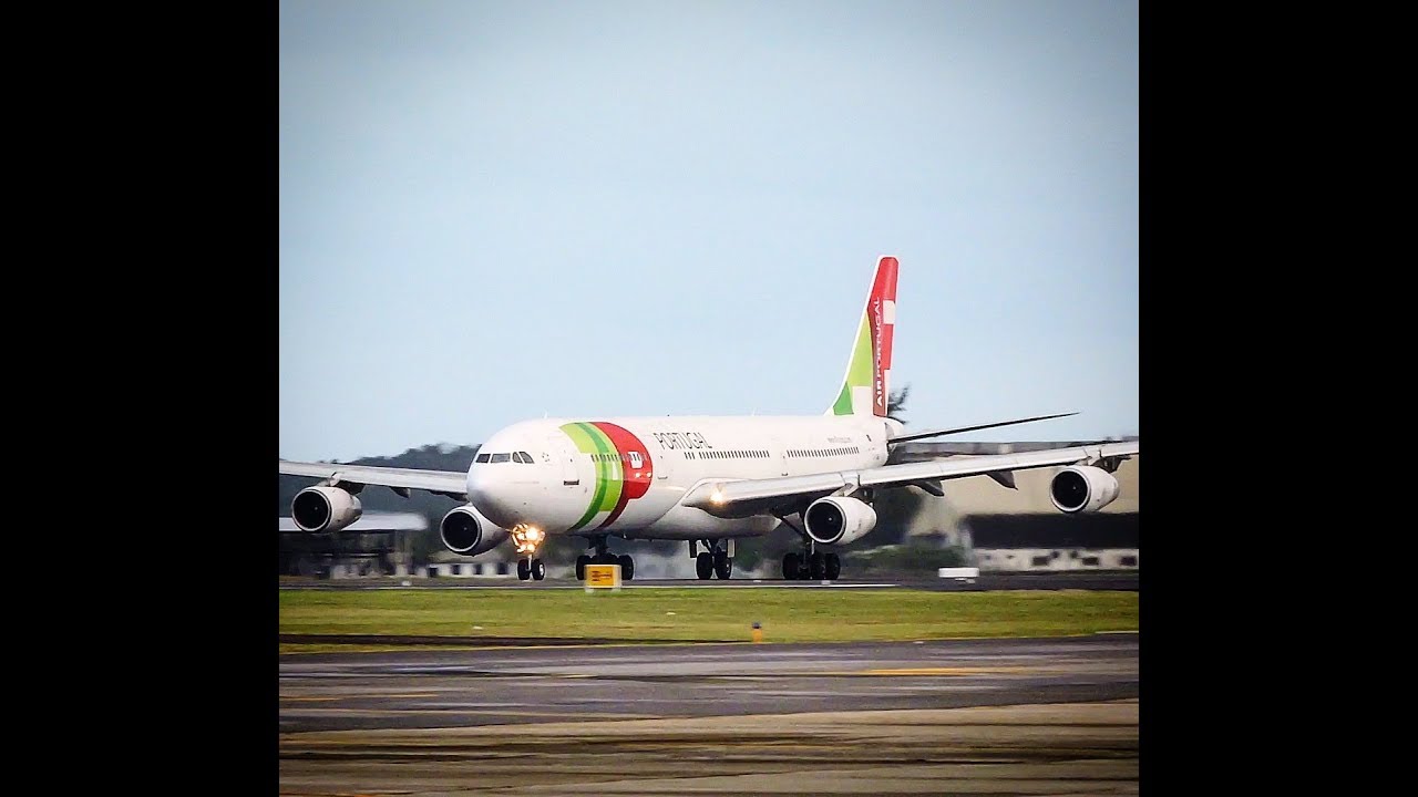 Belíssima decolagem do Airbus A340 da TAP - ( CS-TOD ) - 16/09/18