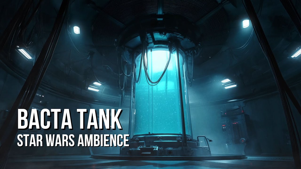 Bacta Tank Chamber | Star Wars Ambience | Facility Sounds, Water Bubbling, Quiet Chatter