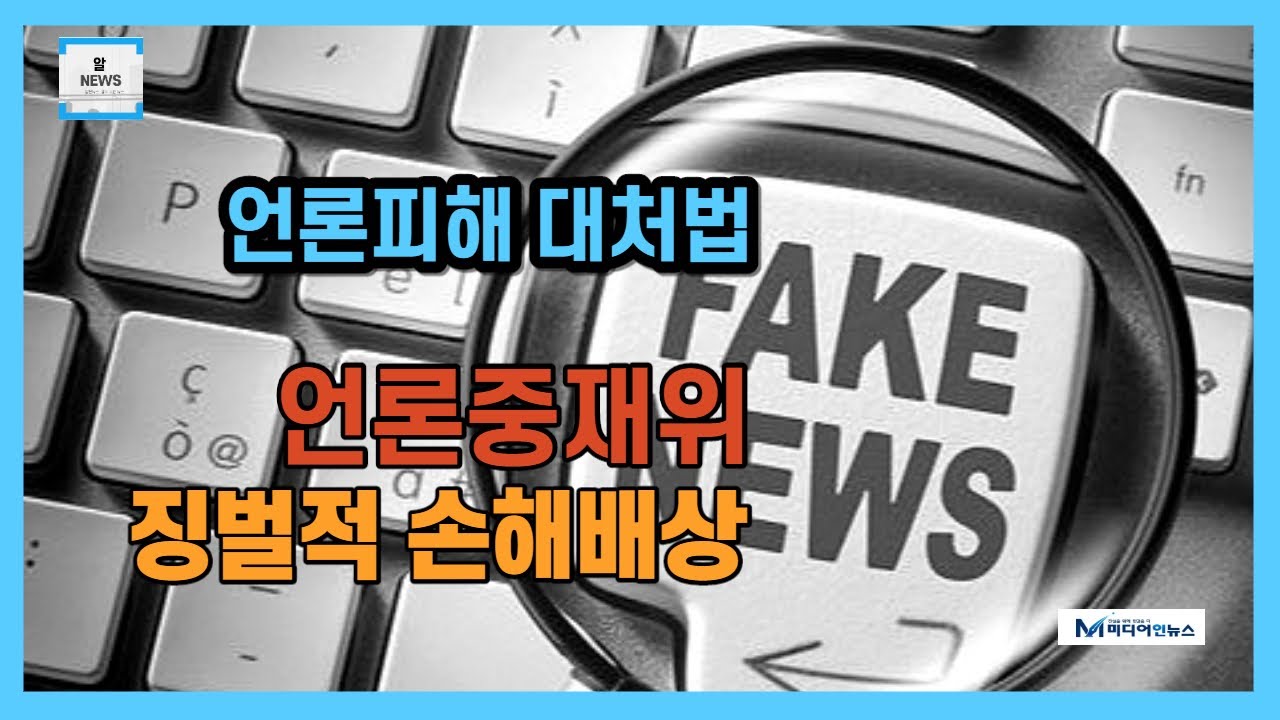 [알뉴스] 언론피해 대처법 - 언론중재위/ 징벌적손해배상제 #언론피해 #언론중재위 #징벌적손해배상
