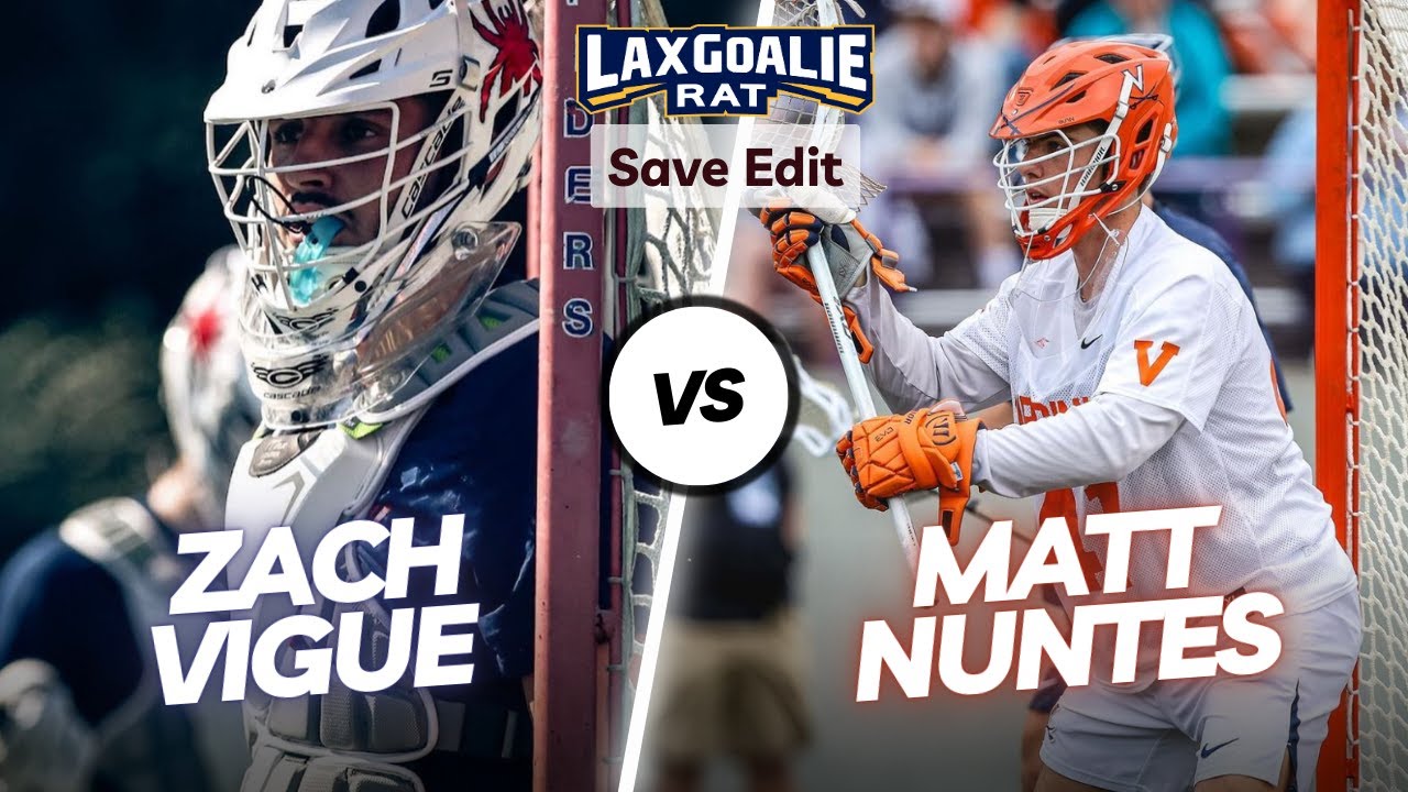 29 Saves! Zach Vigue (Richmond) vs. Matt Nunes (Virginia) - Lacrosse Goalie Save Edit